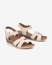 Giày Sandal Xuồng Zucia Quai Đôi Đan Chéo-SHLD2-Kem Color1