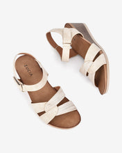 Giày Sandal Xuồng Zucia Quai Đôi Đan Chéo-SHLD2-Kem Color1