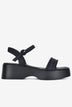 Giày Sandal Xuồng Zucia Đế 6cm-SHLF2Đen Color1First