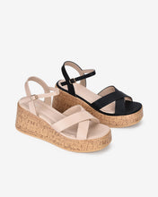 Giày Sandal Xuồng Zucia Quai Đan Chéo-SHLF6-Đen Color1