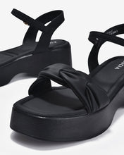 Giày Sandal Xuồng Zucia Quai Ngang Đan Xoắn-SHLJ7Đen Color1