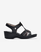 Giày Sandal Xuồng Zucia Quai T-Strap Ánh Kim-SHLJ8Đen Color1First