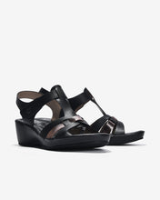Giày Sandal Xuồng Zucia Quai T-Strap Ánh Kim-SHLJ8Đen Color1
