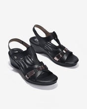 Giày Sandal Xuồng Zucia Quai T-Strap Ánh Kim-SHLJ8Đen Color1