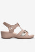 Giày Sandal Xuồng Zucia Quai T-Strap Ánh Kim-SHLJ8Hồng Color1First