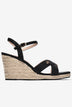 Sandal Xuồng Nữ Zucia Đế Cói Quai Chéo Dập Vân-SHLL7Đen Color1First