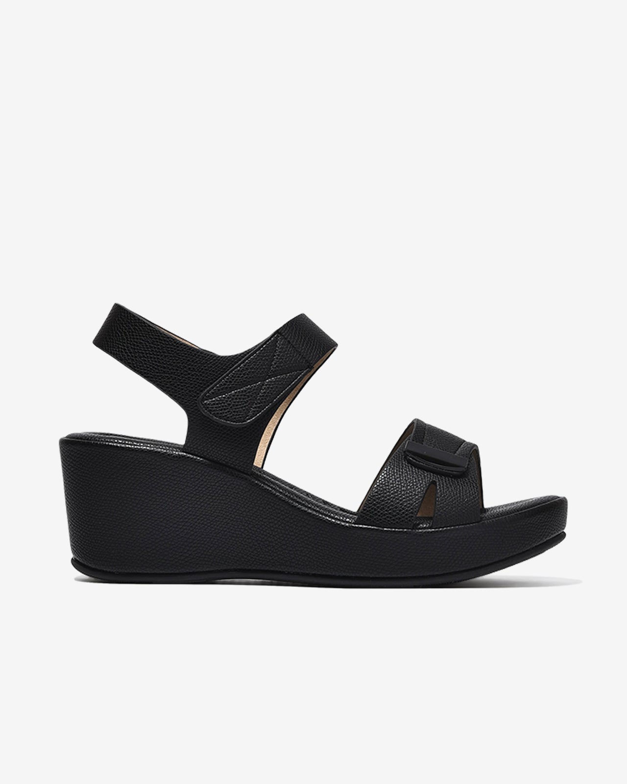 Sandal Xuồng Zucia Đế 7CM Quai Khóa-SHLN8Đen Color1First emnhubong