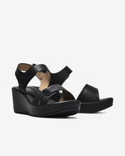 Sandal Xuồng Zucia Đế 7CM Quai Khóa-SHLN8Đen Color1