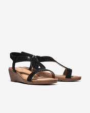 Sandal Xuồng Zucia 5cm Đính Ánh Kim-SHLO2Đen Color1