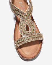 Sandal Xuồng Zucia 5cm Đính Đá Ánh Kim-SHLO2Vàng Color1