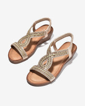 Sandal Xuồng Zucia 5cm Đính Đá Ánh Kim-SHLO2Vàng Color1