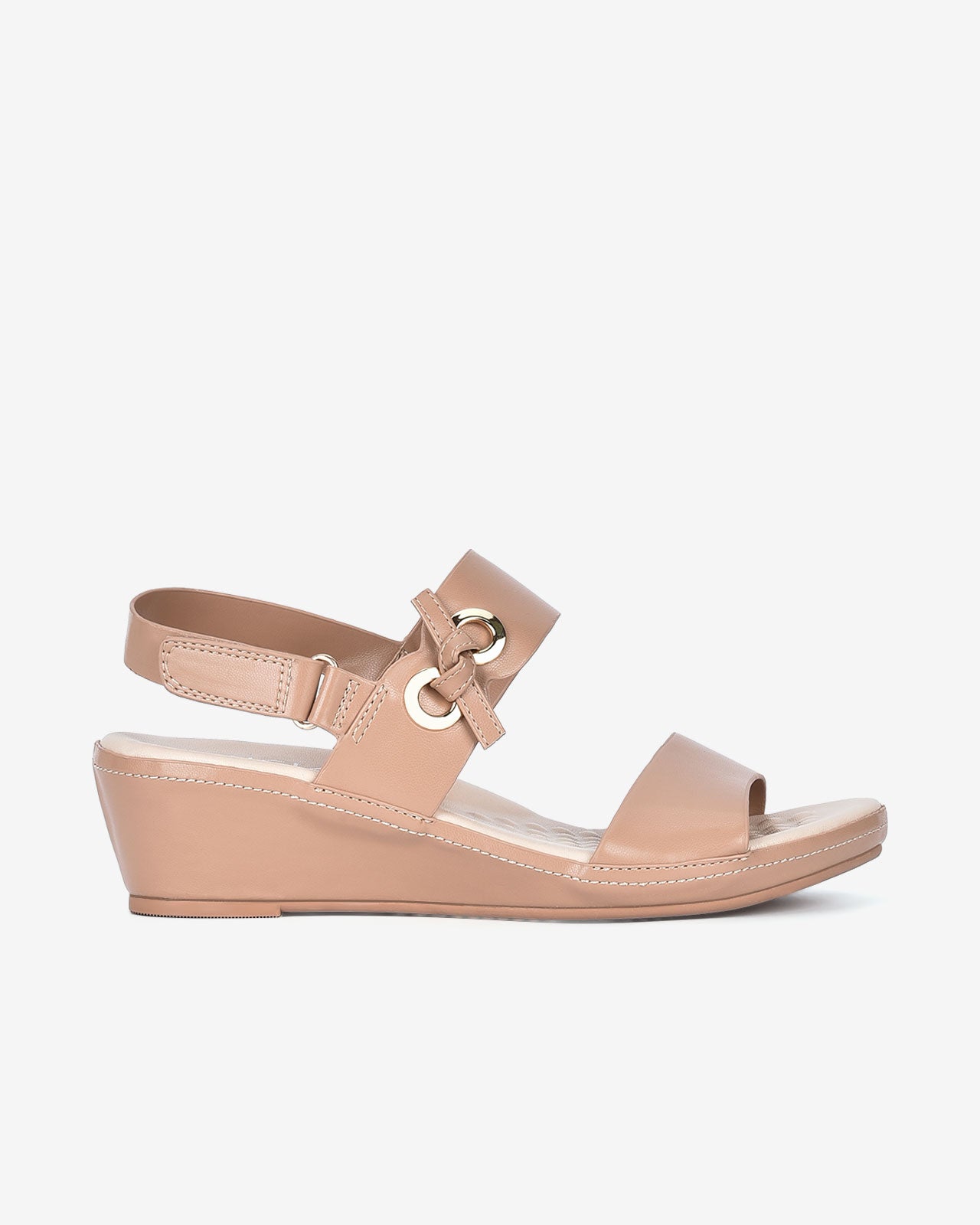 Giày Sandal Xuồng Zucia Quai Dán-SRX76-Kem Color1First