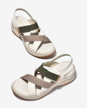 Sandal Xuồng Nữ Zucia Quai Dán Đan Chéo-SRXB5-Kem Color1