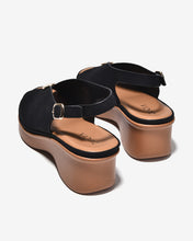 Sandal Xuồng Zucia 6cm Êm Chân Quai Cách Điệu-SRXF5Đen Color1
