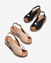 Sandal Xuồng Zucia 6cm Êm Chân Quai Cách Điệu-SRXF5Đen Color1