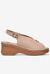 Sandal Xuồng Zucia 6cm Êm Chân Quai Cách Điệu-SRXF5Kem Color1First
