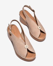 Sandal Xuồng Zucia 6cm Êm Chân Quai Cách Điệu-SRXF5Kem Color1
