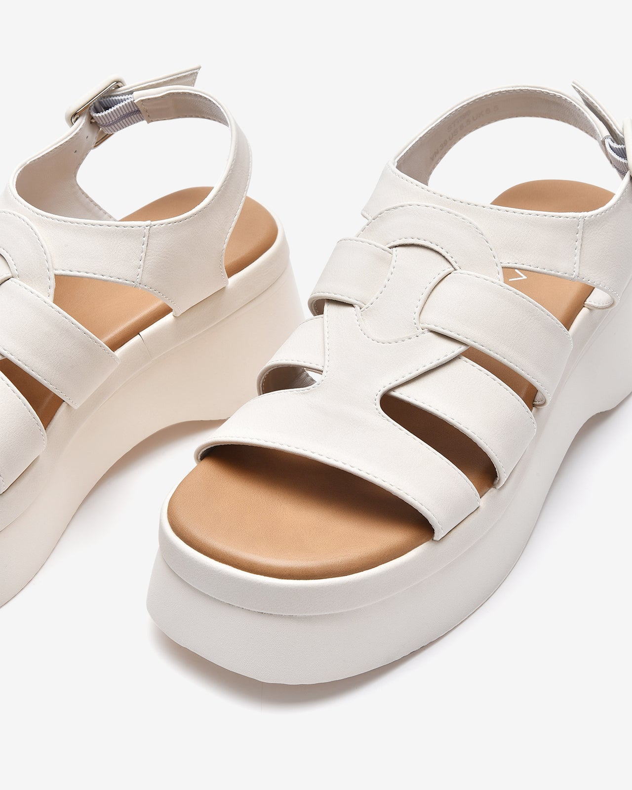 Giày Sandal Xuồng Zucia Đế Platform Sole Tôn Dáng-STH90Trắng Color1