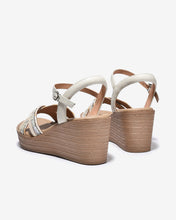Sandal Xuồng Zuciani 7cm Quai Chéo Đính Hạt-SCM49Kem Color1