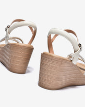 Sandal Xuồng Zuciani 7cm Quai Mảnh Đính Đá-SCM50Kem Color1
