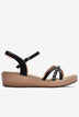 Giày Sandal Xuồng Zuciani Phối Kim Sa-SMD02Đen Color1First