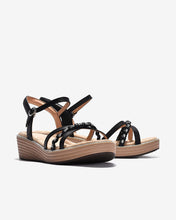 Giày Sandal Xuồng Zuciani Phối Kim Sa-SMD02Đen Color1