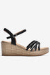 Giày Sandal Xuồng Zuciani Quai Đan Chéo Ánh Kim-SMD03Đen Color1First