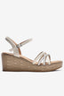 Giày Sandal Xuồng Zuciani Quai Đan Chéo Ánh Kim-SMD03Trắng Color1First