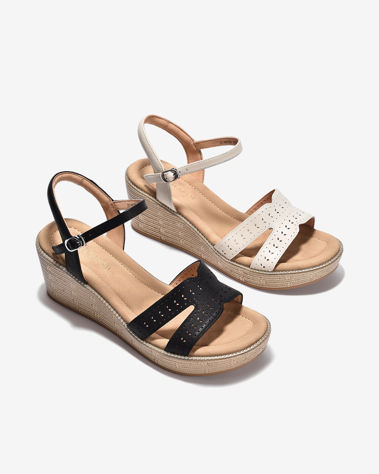 Giày Sandal Xuồng Zuciani Quai Chữ H Cách Điệu-SMD06-Đen Color1