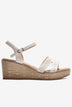 Giày Sandal Xuồng Zuciani Quai Chữ H Cách Điệu-SMD06-Trắng Color1First