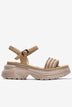 Giày Sandal Xuồng Zuciani Quai Đan Dây Đính Đá-SMD07Kem Color1First