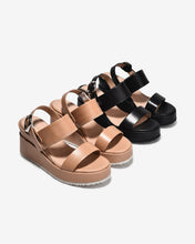 Sandal Xuồng Zuciani Đế 9CM Quai Đôi-SSD01Kem Color1