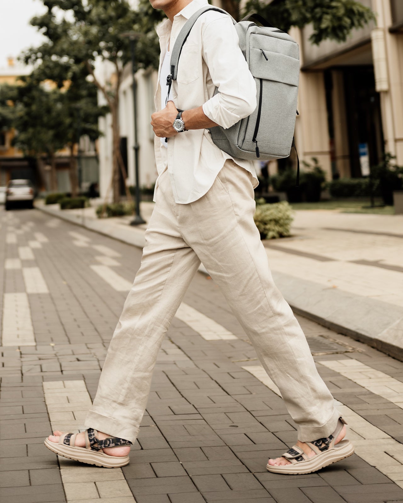 Sandal Nam Zuciani The Trend Walkers N18-SMY03Cafe Color1