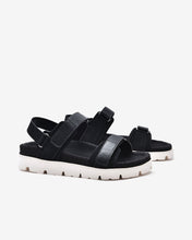 Giày Sandals Zucia Quai Dán Đế Phối Cói-STH92Đen Color1