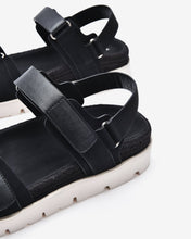 Giày Sandals Zucia Quai Dán Đế Phối Cói-STH92Đen Color1