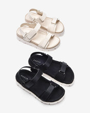 Giày Sandals Zucia Quai Dán Đế Phối Cói-STH92Đen Color1