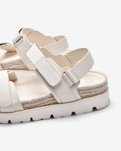 Giày Sandals Zucia Quai Dán Đế Phối Cói-STH92Kem Color1