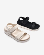 Giày Sandals Zucia Quai Dán Đế Phối Cói-STH92Kem Color1