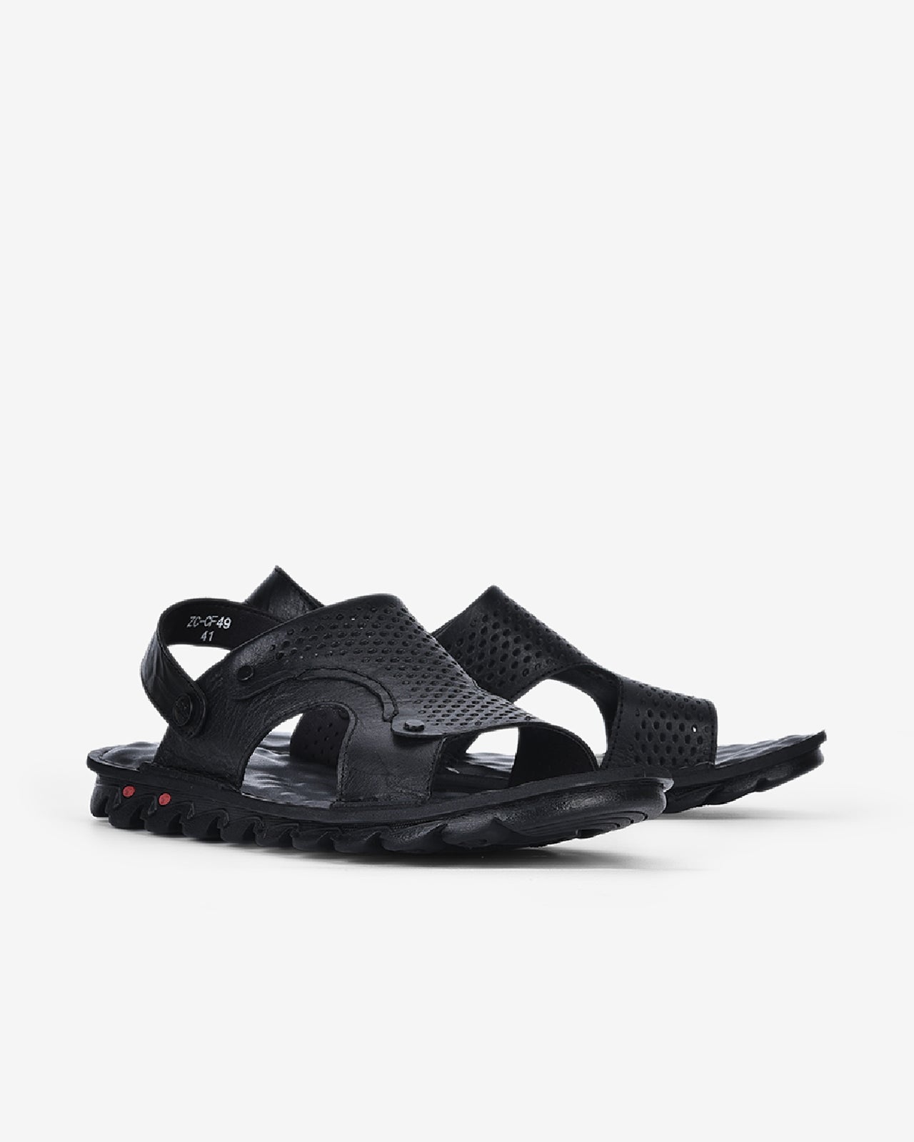 Giày Sandal Zuciani Quai Hậu Đục Lỗ-SCF49-Đen Color1