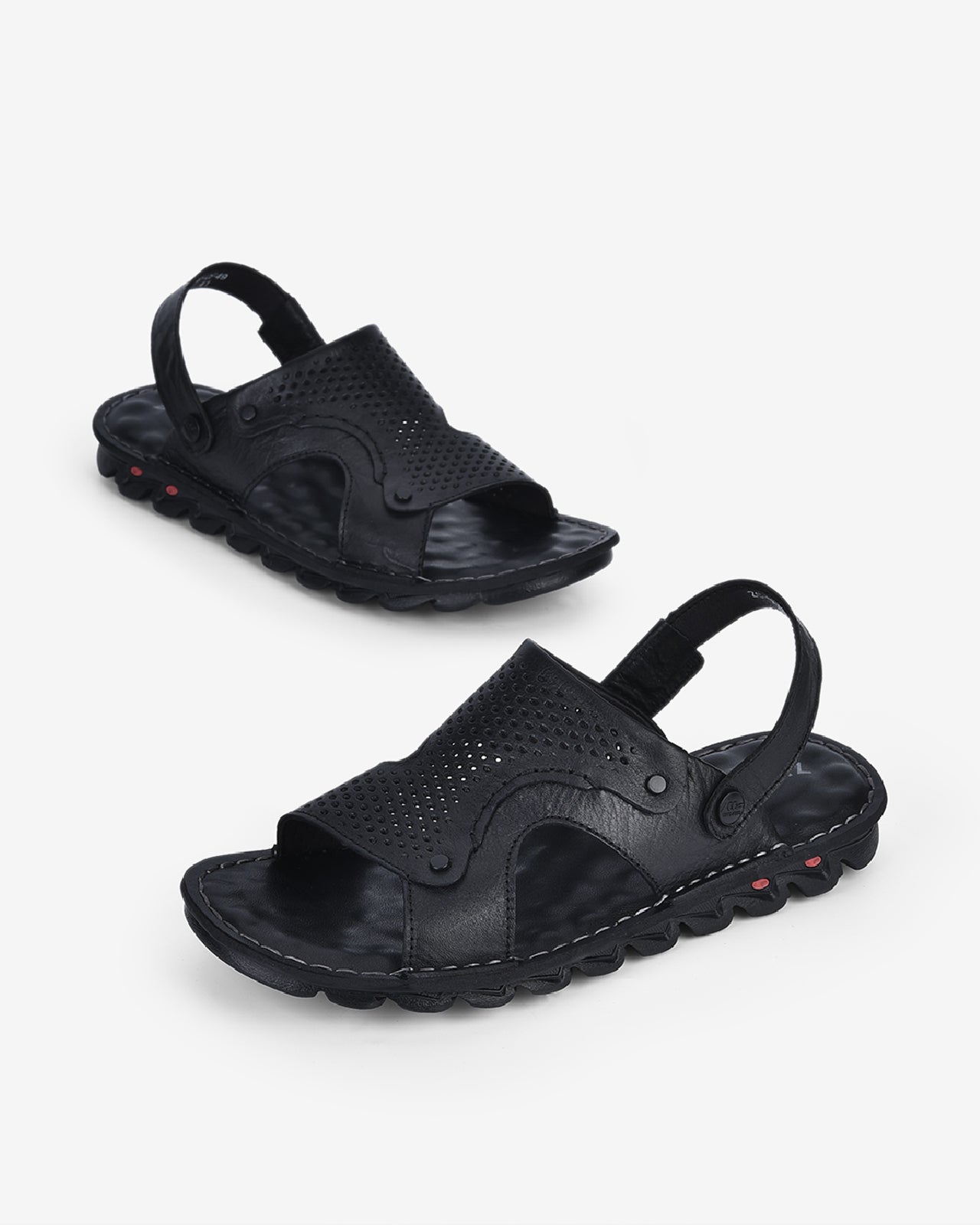 Giày Sandal Zuciani Quai Hậu Đục Lỗ-SCF49-Đen Color1