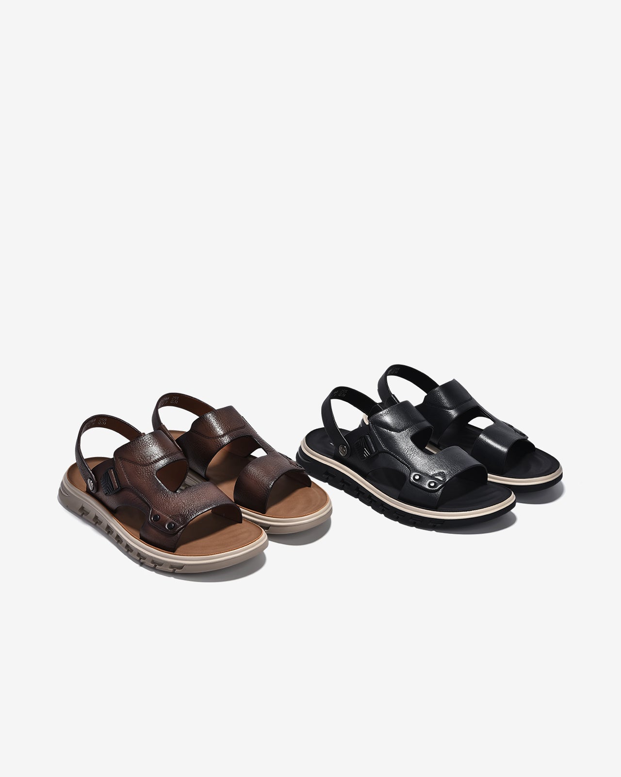 Giày Sandal Nam Zuciani Quai Da Dập Vân-SCF64Nâu Color1