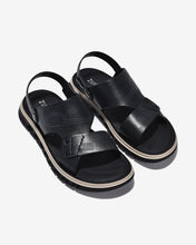 Giày Sandal Nam Zuciani Viền Đế Trắng-SCF66Đen Color1