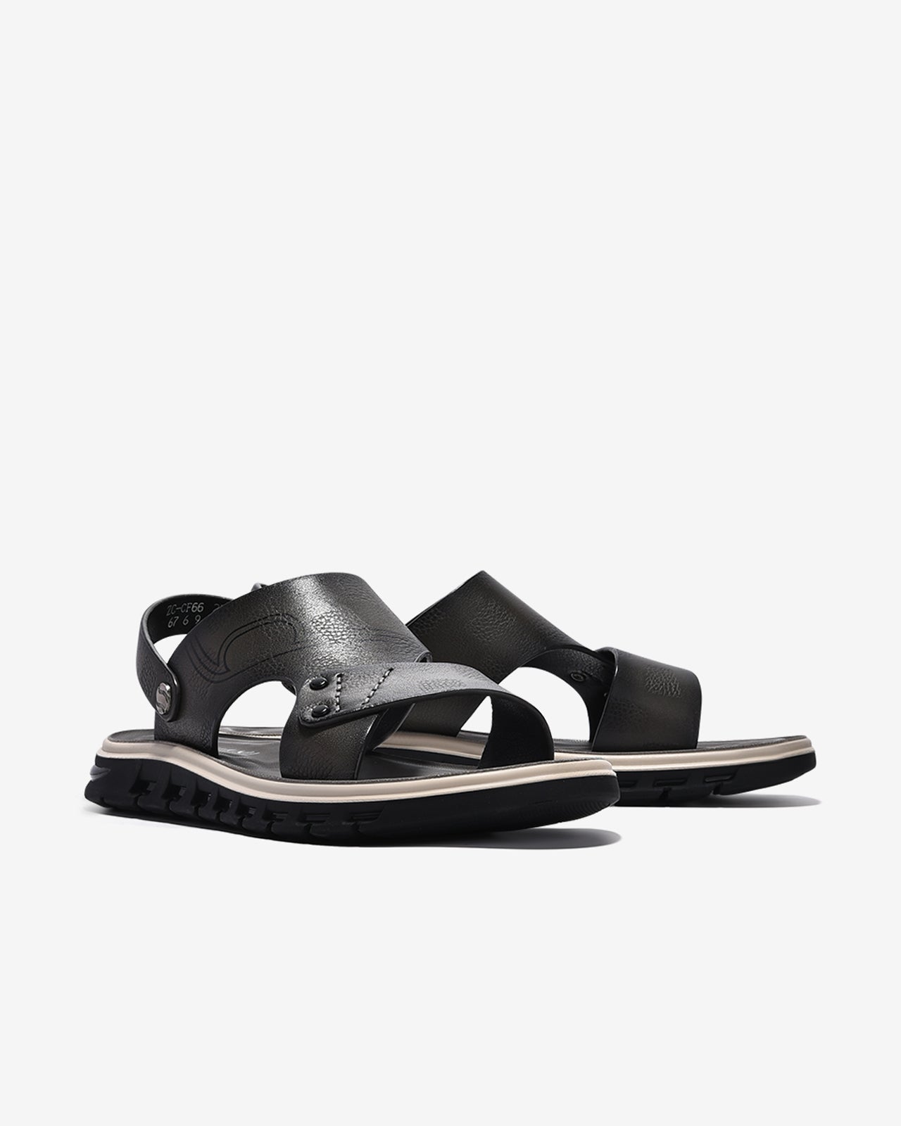 Giày Sandal Nam Zuciani Viền Đế Trắng-SCF66-Xám Color1