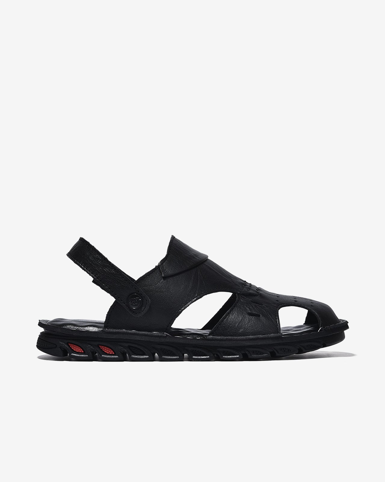 Sandal Rọ Zuciani Viền Chỉ Đục Lỗ-SCF84Đen Color1First