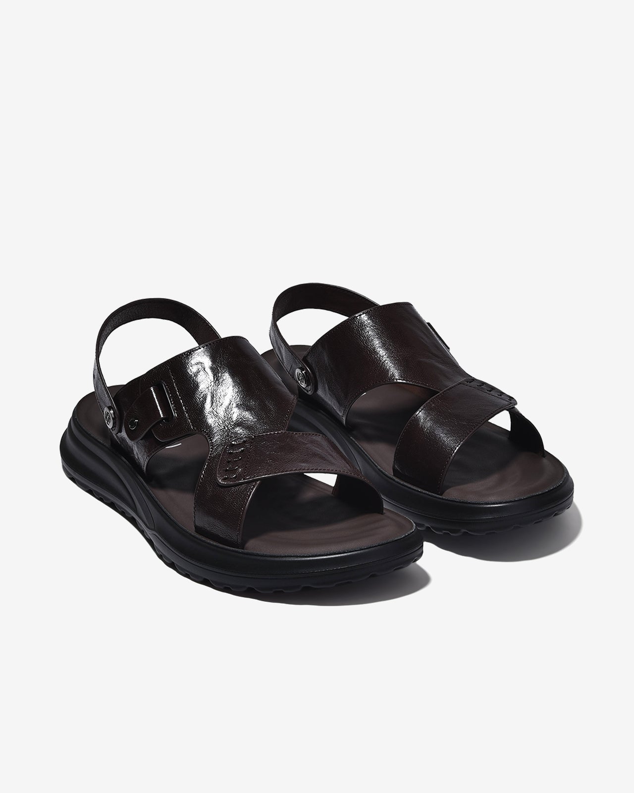 Giày Sandal Nam Zuciani Quai Ngang Chéo Cách Điệu-SCF85Nâu Color1