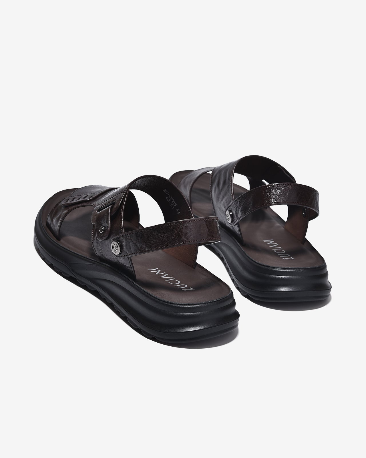 Giày Sandal Nam Zuciani Quai Ngang Chéo Cách Điệu-SCF85Nâu Color1