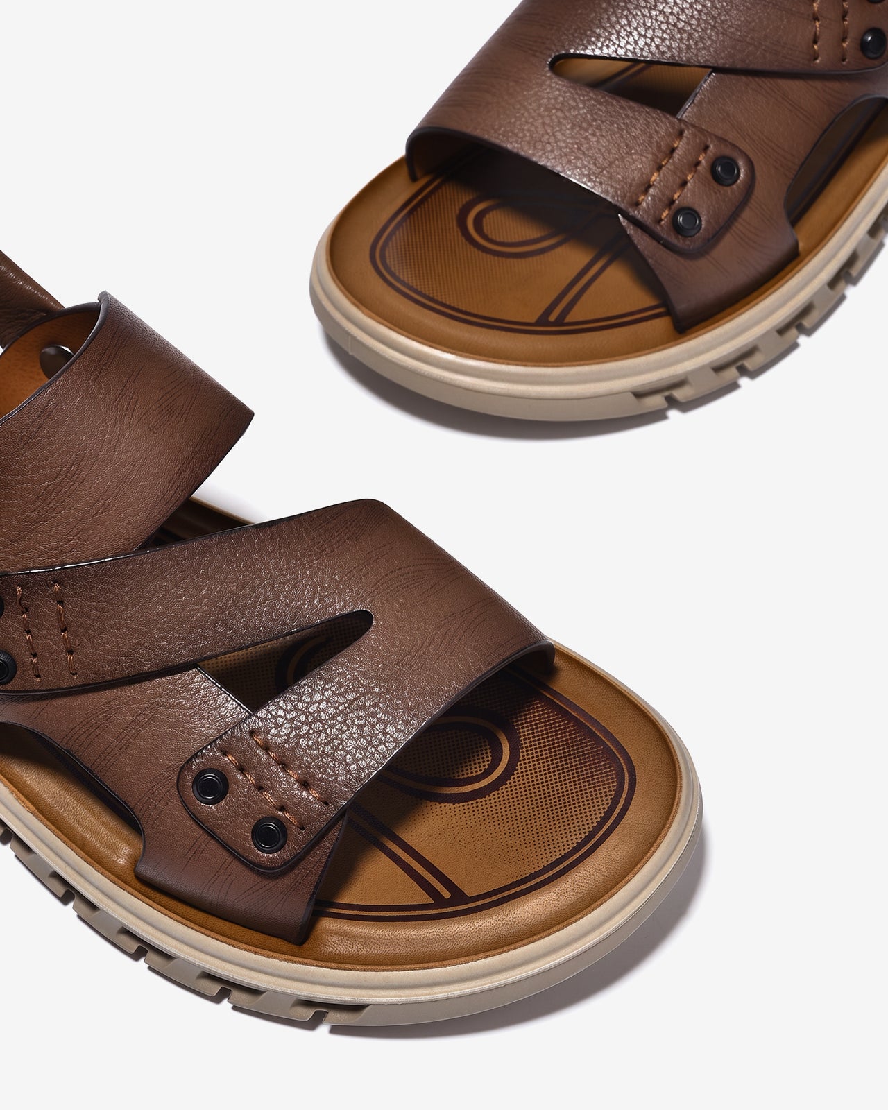 Sandal Nam Zuciani Quai Đan Chéo-SCF87Nâu Color1