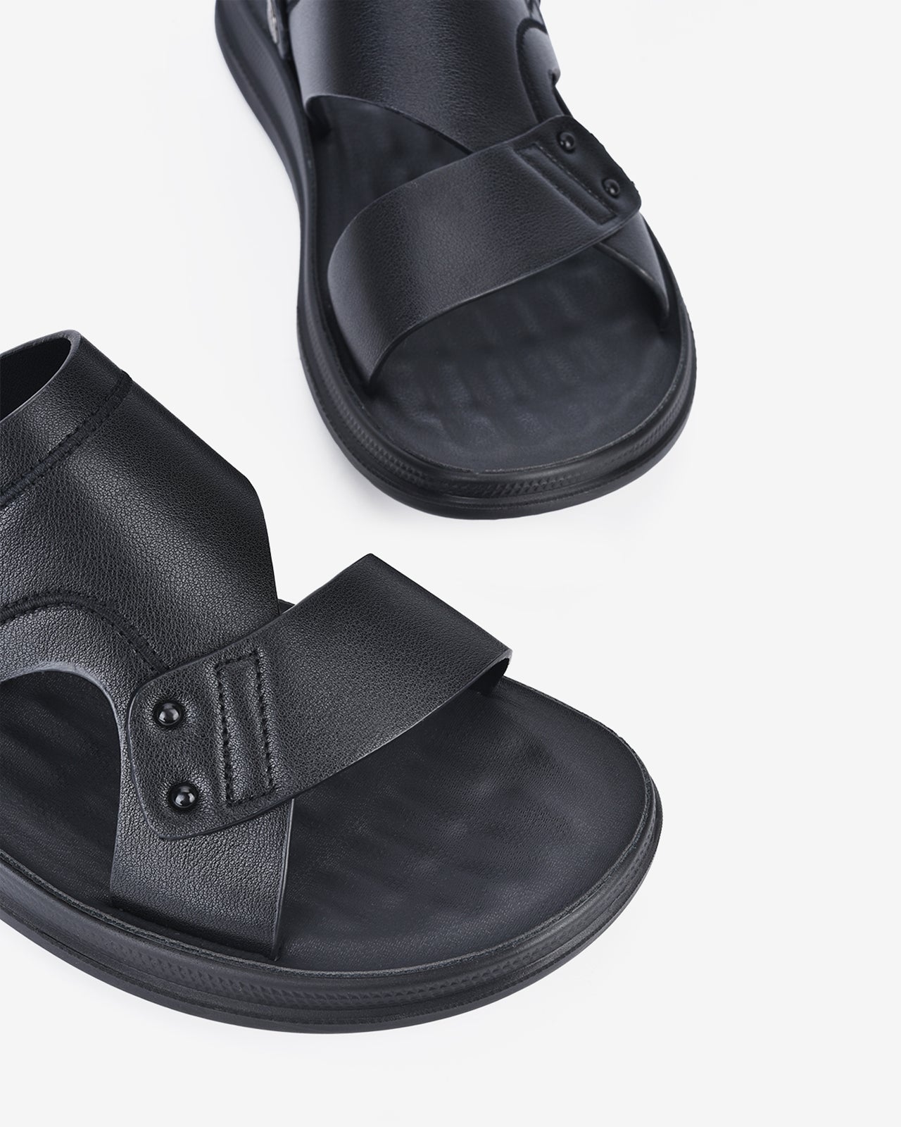 Giày Sandal Zuciani Bảng Ngang Phối Chéo-SRD40Đen Color1