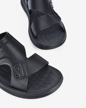 Giày Sandal Zuciani Bảng Ngang Phối Chéo-SRD40Đen Color2