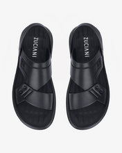 Giày Sandal Zuciani Bảng Ngang Phối Chéo-SRD40Đen Color1